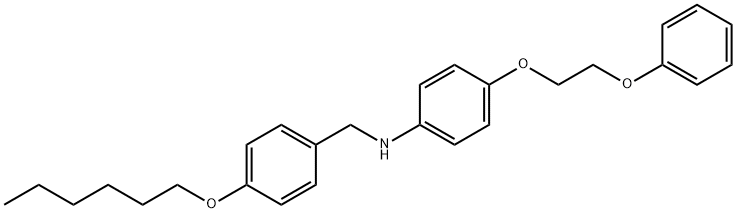 N-[4-(Hexyloxy)benzyl]-4-(2-phenoxyethoxy)aniline 구조식 이미지