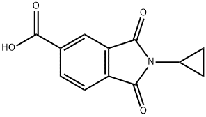 2-cyclopropyl-1,3-dioxoisoindoline-5-carboxylic acid Structure