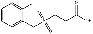 3-[(2-fluorobenzyl)sulfonyl]propanoic acid 구조식 이미지