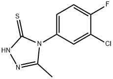 4-(3-chloro-4-fluorophenyl)-5-methyl-4H-1,2,4-triazole-3-thiol Structure