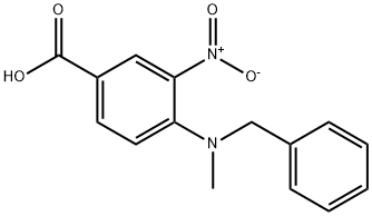 4-[benzyl(methyl)amino]-3-nitrobenzoic acid 구조식 이미지