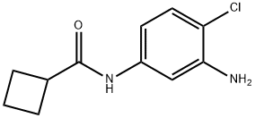N-(3-amino-4-chlorophenyl)cyclobutanecarboxamide 구조식 이미지