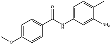 N-(3-amino-4-methylphenyl)-4-methoxybenzamide 구조식 이미지