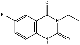 6-bromo-3-ethyl-2,4(1H,3H)-quinazolinedione 구조식 이미지