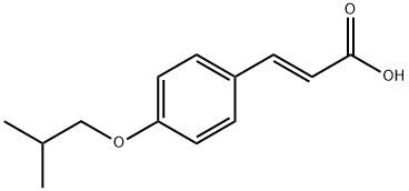 (2E)-3-(4-isobutoxyphenyl)acrylic acid 구조식 이미지