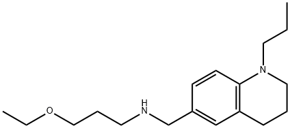 (3-ethoxypropyl)[(1-propyl-1,2,3,4-tetrahydroquinolin-6-yl)methyl]amine Structure