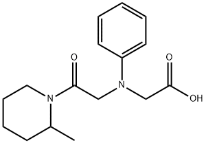 [[2-(2-methylpiperidin-1-yl)-2-oxoethyl](phenyl)amino]acetic acid 구조식 이미지
