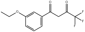 1-(3-ethoxyphenyl)-4,4,4-trifluorobutane-1,3-dione 구조식 이미지