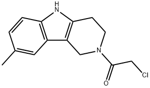 2-(chloroacetyl)-8-methyl-2,3,4,5-tetrahydro-1H-pyrido[4,3-b]indole Structure