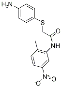 2-[(4-aminophenyl)thio]-N-(2-methyl-5-nitrophenyl)acetamide 구조식 이미지