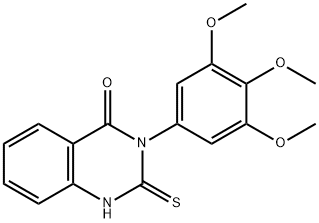 2-mercapto-3-(3,4,5-trimethoxyphenyl)quinazolin-4(3H)-one 구조식 이미지