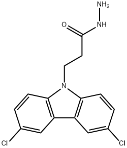 3-(3,6-dichloro-9H-carbazol-9-yl)propanohydrazide 구조식 이미지