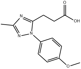 3-[1-(4-methoxyphenyl)-3-methyl-1H-1,2,4-triazol-5-yl]propanoic acid Structure