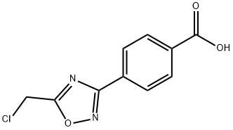 4-[5-(chloromethyl)-1,2,4-oxadiazol-3-yl]benzoic acid 구조식 이미지