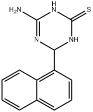 4-amino-6-(1-naphthyl)-1,6-dihydro-1,3,5-triazine-2-thiol 구조식 이미지