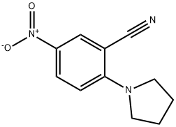 5-nitro-2-pyrrolidin-1-ylbenzonitrile 구조식 이미지