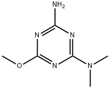 6-methoxy-N,N-dimethyl-1,3,5-triazine-2,4-diamine 구조식 이미지