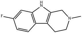 7-fluoro-2-methyl-2,3,4,9-tetrahydro-1H-beta-carboline 구조식 이미지