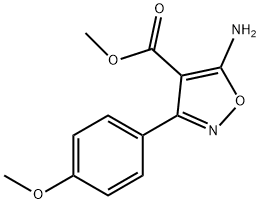 methyl 5-amino-3-(4-methoxyphenyl)isoxazole-4-carboxylate Structure