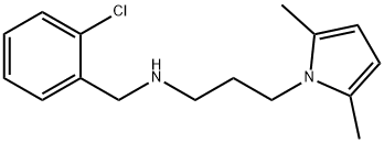 N-(2-chlorobenzyl)-N-[3-(2,5-dimethyl-1H-pyrrol-1-yl)propyl]amine 구조식 이미지