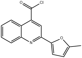 2-(5-methyl-2-furyl)quinoline-4-carbonyl chloride 구조식 이미지