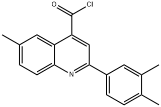 2-(3,4-dimethylphenyl)-6-methylquinoline-4-carbonyl chloride Structure