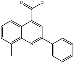 8-methyl-2-phenylquinoline-4-carbonyl chloride Structure