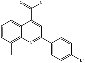 2-(4-bromophenyl)-8-methylquinoline-4-carbonyl chloride Structure