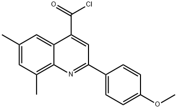 2-(4-methoxyphenyl)-6,8-dimethylquinoline-4-carbonyl chloride Structure