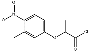 2-(3-methyl-4-nitrophenoxy)propanoyl chloride 구조식 이미지