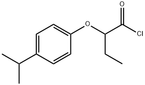 2-(4-isopropylphenoxy)butanoyl chloride 구조식 이미지