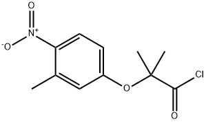 2-methyl-2-(3-methyl-4-nitrophenoxy)propanoyl chloride 구조식 이미지