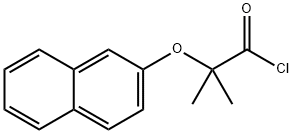 2-methyl-2-(2-naphthyloxy)propanoyl chloride 구조식 이미지