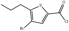 4-bromo-5-propylthiophene-2-carbonyl chloride 구조식 이미지