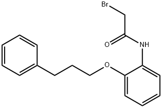 2-Bromo-N-[2-(3-phenylpropoxy)phenyl]acetamide 구조식 이미지