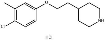 4-[2-(4-Chloro-3-methylphenoxy)ethyl]piperidinehydrochloride 구조식 이미지