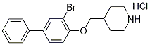 4-{[(3-Bromo[1,1'-biphenyl]-4-yl)oxy]-methyl}piperidine hydrochloride Structure