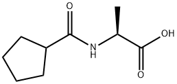 N-(Cyclopentylcarbonyl)alanine 구조식 이미지