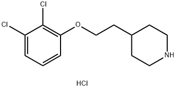 4-[2-(2,3-Dichlorophenoxy)ethyl]piperidinehydrochloride Structure