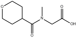 2-[Methyl(tetrahydro-2H-pyran-4-ylcarbonyl)amino]-acetic acid 구조식 이미지