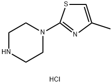 1-(4-Methyl-thiazol-2-yl)-piperazinedihydrochloride 구조식 이미지