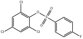2,4,6-Trichlorophenyl 4-fluorobenzenesulfonate Structure