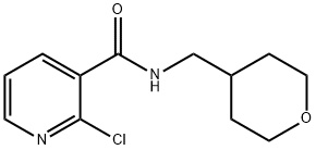 2-Chloro-N-(tetrahydro-2H-pyran-4-ylmethyl)-nicotinamide Structure
