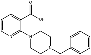 2-(4-Benzyl-1-piperazinyl)nicotinic acid Structure