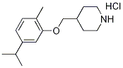 4-[(5-Isopropyl-2-methylphenoxy)methyl]piperidinehydrochloride Structure