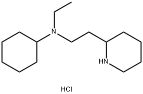 N-Ethyl-N-[2-(2-piperidinyl)ethyl]cyclohexanaminedihydrochloride 구조식 이미지