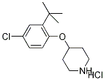 4-[2-(tert-Butyl)-4-chlorophenoxy]piperidinehydrochloride Structure
