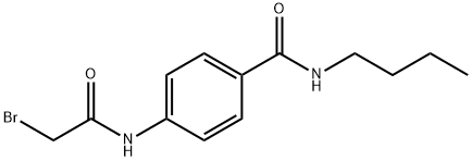 4-[(2-Bromoacetyl)amino]-N-butylbenzamide 구조식 이미지