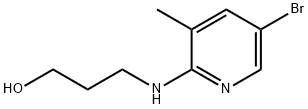 3-[(5-Bromo-3-methyl-2-pyridinyl)amino]-1-propanol 구조식 이미지