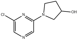 1-(6-Chloro-2-pyrazinyl)-3-pyrrolidinol Structure